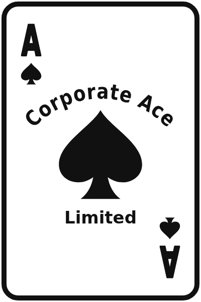 Corporate Ace Limited ace of spades