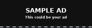 Sample animated mobile banner